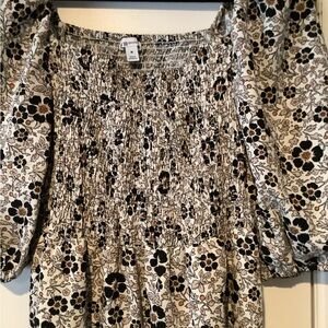 Floral Smocked Blouse